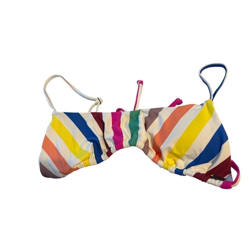 O’Neill Girls Cascada Stripe Tunnel Bralette Bikini TOP Only Size Small NWT